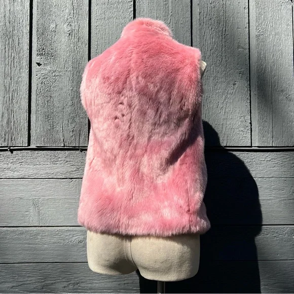 J.Crew Faux Fur Vest, Dusty Rose, NWOT - Picture 9 of 15